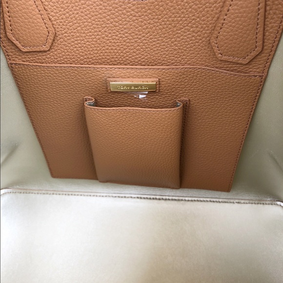 Tory Burch Perry Tote Large Leather Bark Gold - Picture 6 of 8